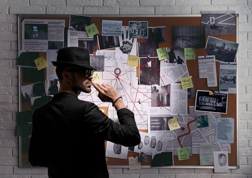 4X4ft Crime Scene Decorations Photo Backdrop Murder Mystery Party Photography Background, Detective Spy Halloween Theme Party Supplies Backdrops Photo Booth Prop Wall Decor Tablecloth - size: 4X4FT