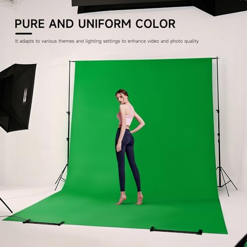 YSKE-Professional Green Photography Backdrop10X7ft - Machine Washable Seamless Background for Studio & Video - color: Green, size: 10X7