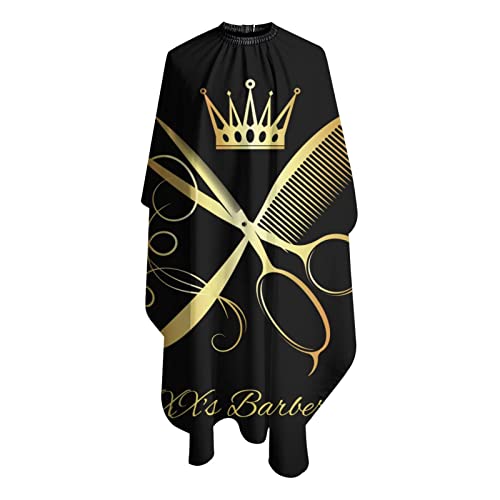 Custom Waterproof Barber Cape Personalized Text Barber Shop Salon Cape for Men Customized Hair Cutting Cape - color: Barber-01