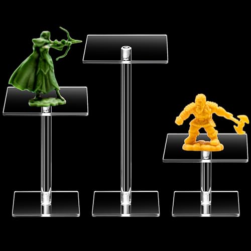 3 Pieces Combat Risers for Flying Miniatures, Flying Miniatures Combat Riser, Flyer Risers with Different Heights for Tabletop RPG and Board Games Watch Jewelry Small Planters Figures Display