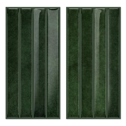 VICCI 20-Sheet Peel and Stick Backsplash, Fresh Green 3D Textured Subway Tile Stickers 4.72x9.68 Inch, Waterproof - color: Fresh Green