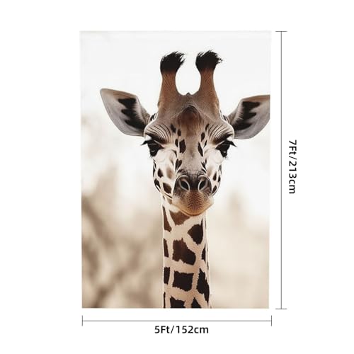 Giraffe Backdrop Background for Photography 5x7ft Photobooth Professional Photo Backdrop Curtains Video Photography Studio Photo Backgrounds Banner BoothScreen Parties - color: Giraffe