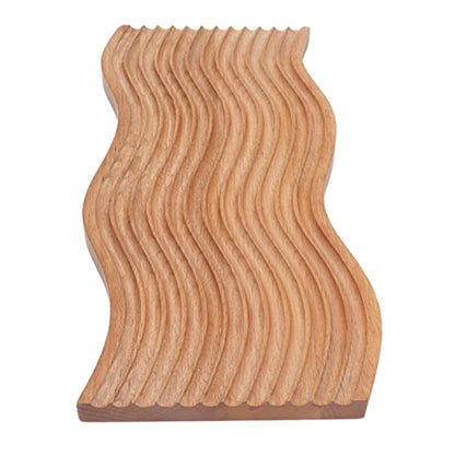 Wooden Bread Dessert Tray, Natural Beech Wood Multifunction Serving Tray, Geometric Design Bread and Dessert Plate for Home Kitchen, Parties, and Food Photography (Water Ripple) - size: 15.7" x 7.1" x 1.2"