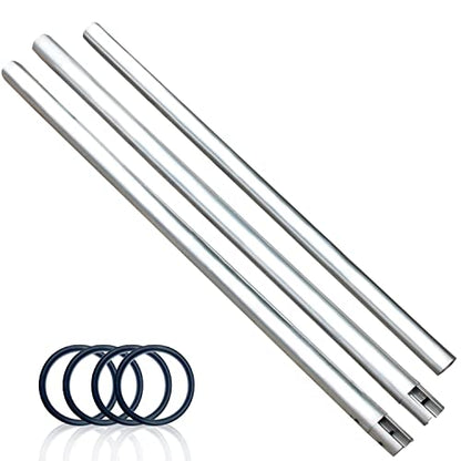 118"/3m Stainless Metal Tube Crossbar for Studio Backdrop Wall Mount System - Holder Pole