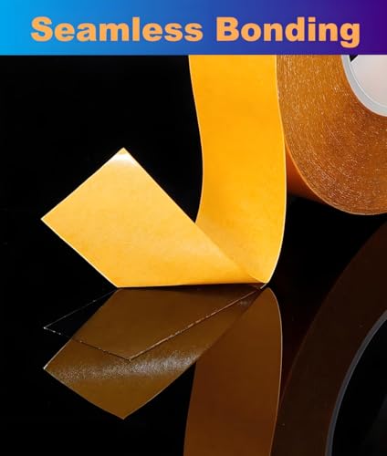 Ultra-Thin Clear Double Sided Adhesive Tape 2 Inch x 85FT Heavy Duty Two Side Strong Sticky Mounting Tape, for DIY Arts & Crafts, Rug Non-slip, Anti Cat Scratch, Paste Wall Decoration, CNC Woodworking - size: 2-Inch x 85 Feet