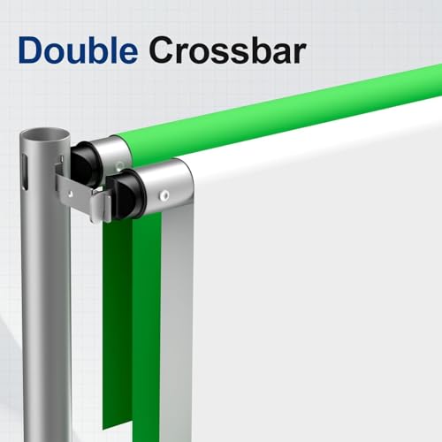 EMART Backdrop Stand Heavy Duty 10x10Ft, Double Crossbar Pipe and Drape Photo Background Support Kit, Adjustable Metal Frame with Flat Base for Wedding Birthday Party Decoration - color: Silver, size: 10×10FT
