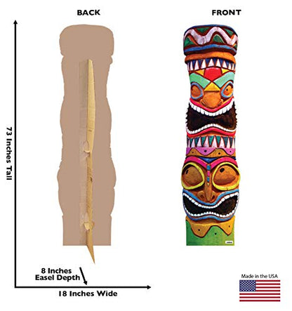Cardboard People Tiki Gods Life Size Cardboard Cutout Standup - color: Tiki Gods
