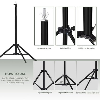 8.5x10 ft Backdrop Stand, Maxztill Adjustable Back Drop Banner Stand, Photography Photo Studio Background Stand Support Kit for Parties Wedding Decoration with Carrying Bag - size: 8.5x10 FT-Ⅱ