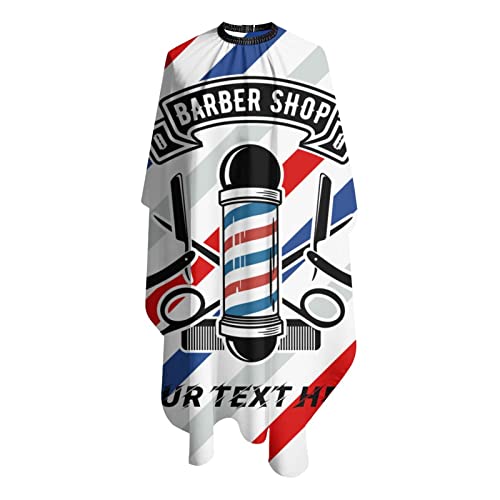 Custom Waterproof Barber Cape Personalized Text Barber Shop Salon Cape for Men Customized Hair Cutting Cape - color: Barber-2