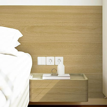 Heroad Peel and Stick Wallpaper Wood Contact Paper Maple Wood Grain Contact Paper Thicken Wallpaper Textured for Cabinets and Drawers Countertops Waterproof Self Adhesive Vinyl 17.5" x 393" - color: Maple, size: 17.5" x 393"