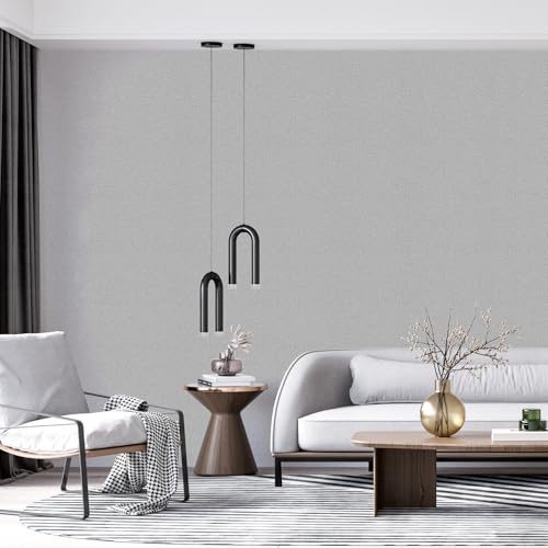 Peel and Stick Grasscloth Wallpaper Texture Light Grey Faux Linen Contact Paper Self Adhesive Removable Vinyl Wall Paper for Bedroom Cabinets Shelf Liners Waterproof Easy Clean 17.3 x 1200 Inch - color: Gray, size: 17.3" x 1200"