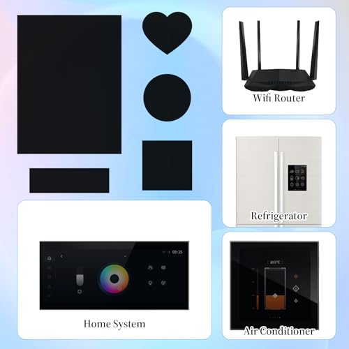 4 Pcs Light Dimming Stickers Light Cover Filters 5 × 6.7 Inch Adhesive LED Blocking Sheets Electronics Screen Diffuser Film Number Readable for Cable Box Monitor Alarm Clock Radio
