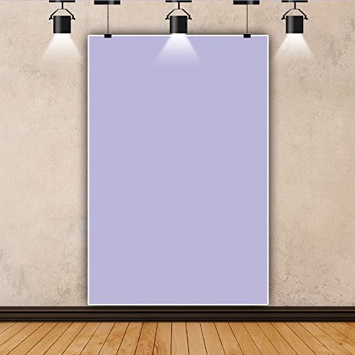 Renaiss 4x6ft Pure Violet Backdrop for Photoshoot Portrait Solid Color Monochrome Light Purple Screen Photography Background Lilac Purple Baby Shower Wedding Birthday Party Decors Photo Booth Props - color: Violet, size: 4x6ft