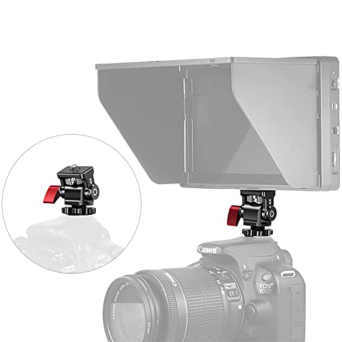Field Monitor Mount Holder,ChromLives Swivel and Tilt Adjustable Camera Monitor Holder Mount with Cold Shoe for 5/7 inch Monitors,Support Tilt 180° and Swivel 360°(Updated Design) - color: Field Monitor Mount