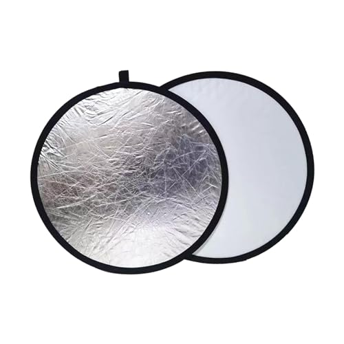 2 in 1 Light Reflector Light Board Folding Photography Reflector for Food Photograph Photography Lighting Still Life, 80cm - size: 80cm