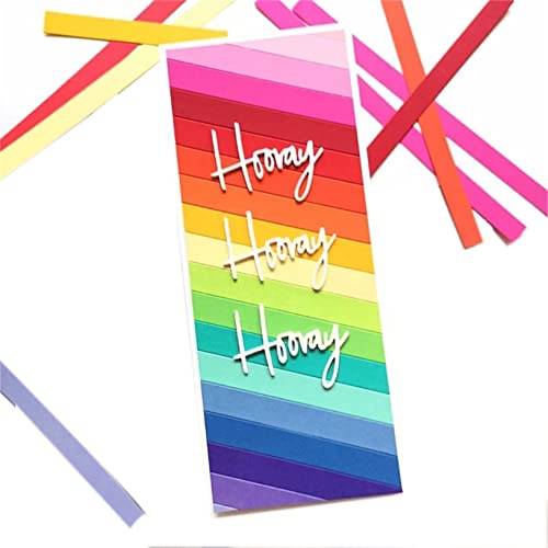Scrapbooking Die-Cuts, Strips Frame Metal Cutting Dies for Card Making, Paper Craft Punch Template, Background Embossing Stencils, DIY Album Décor (Strip Set-21.3x8.9cm) - color: Strip Set-21.3x8.9cm