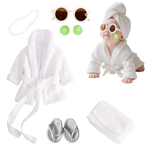 6 Pieces Newborn Photography Props 0-4 Months Photo Props - color: White