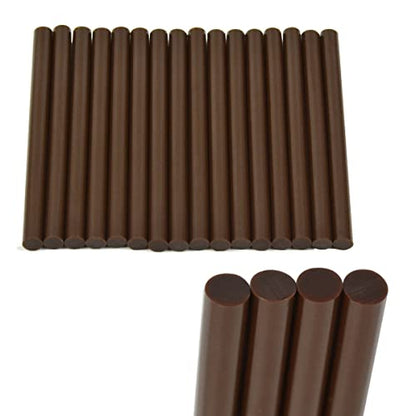16 Pcs Keratin Gun Bond Glue Sticks Professional Hair Extension Glue Stick Hair Styling Tools (Dark Brown) - color: Dark Brown