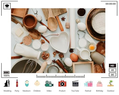 Trykid 10x6.5ft Baking Ingredients Heart Backdrop Rustic Culinary Texture Photography Background Brunch Event Baking Workshop Wedding Shower Wedding Party Decoration Photo Booth Prop Fabric - size: 10x6.5ft