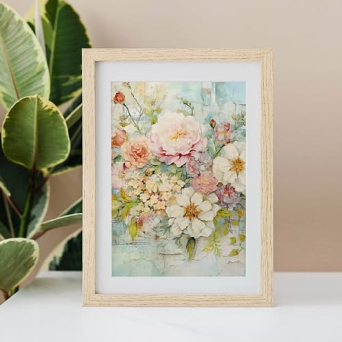 24 Sheets Floral Scrapbook Paper Pads 6X6 Single-Sided Flowers Pattern Decorative Craft Pack DIY Decopodge Paper for Card Making Art Journal Scrapbooking Supplies - color: Gorgeous Flowers