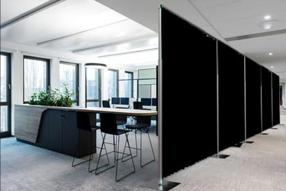 Adjustable Heavy Duty Portable 10FT X 50FT Pipe and Drape Backdrop Kit (Black Drape) Quick Set Up Without Tools for Wedding&Party&Event&Photography&Show&Display (10FT X 50FT & Black Drape) - size: 10FT x 50FT & Black Drape