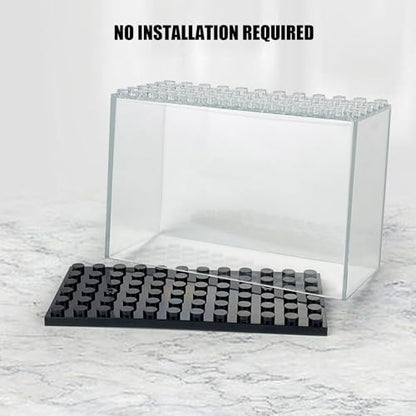 6PCS Minifigure Display Case for Lego, Acrylic Building Block Display Box for Action Figure, Stackable Lego Minifigures Display Case for Mini-Figure - color: Transparent