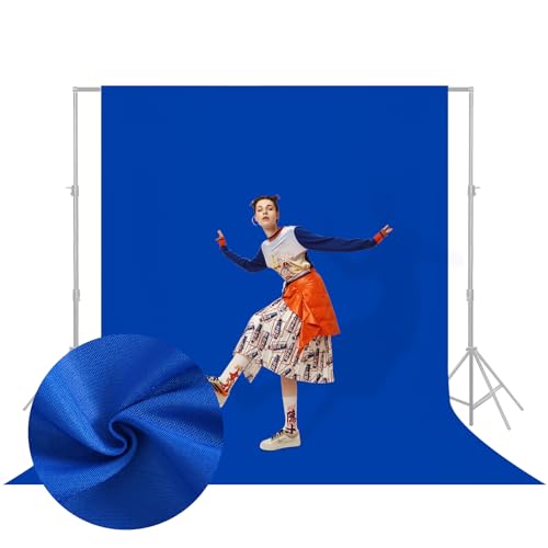 YSKE-Professional Blue Photography Backdrop10X7ft - Machine Washable Seamless Background for Studio & Video - color: Blue, size: 10X7