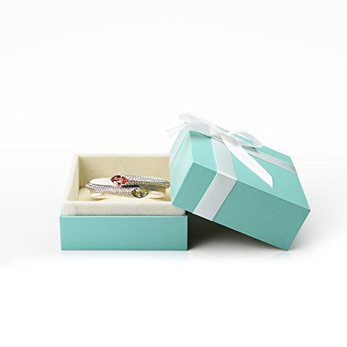 Oirlv Vintage Velvet Bracelet Gift Box Jewelry Bangle Gift Box with Ribbon for Wedding, Engagement, Proposal, Birthday and Anniversary - size: Bracelet Box
