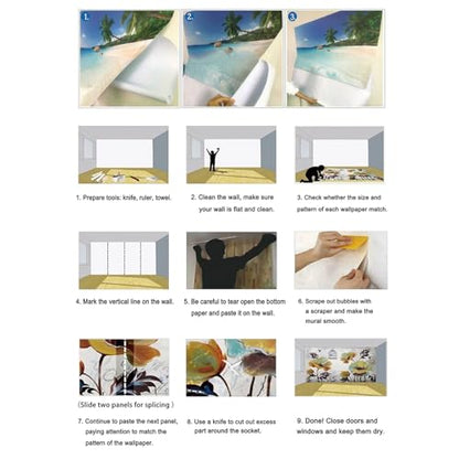 Cliouar-White Statue Marble Texture Background Mural Wallpaper Peel and Stick 160" x 114" - color: No.11, size: 160" X 114"