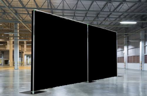Adjustable Heavy Duty Portable 10FT X 20FT Pipe and Drape Backdrop Kit (Black Drape) Quick Set Up Without Tools for Wedding&Party&Event&Photography&Show&Display - size: 10FT x 20FT & Black Drape