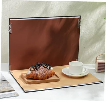 15pcs Photography Background Kit with Marble Cement Wood Patterns, Portable Photo Backdrop Boards for Food and Jewelry Product Shoots, Flat Lay Props with Carry Bag and Clips