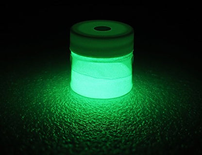 GLO Effex Super Phos Glow in the Dark Powder Pigment - .5 Ounce (15g) (Neutral Green) - color: Neutral Green