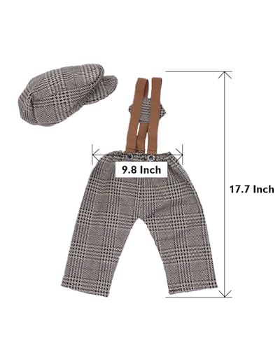 Infant Newborn Photo Outfits Props Baby Photography Crochet Romper Hat Set Monthly Boy Girl Photo Shoot Knitted Berets - color: Brown