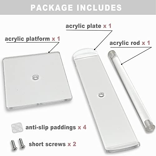 Acrylic Headband Holder, Hair Accessories Organizer Clear Stand for Girls - style: 1 Tier
