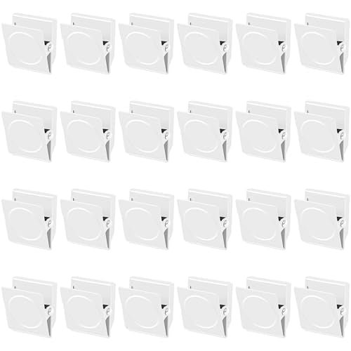 Grtard 24 Pack Magnetic Clips Heavy Duty, White Magnet Clips for Fridge, Refrigerator Magnets, Strong Magnetic Clip,Scratch Free Magnets with Clip for Refrigerator, Whiteboard, Cruise, Locker - color: White, size: 24 Pack
