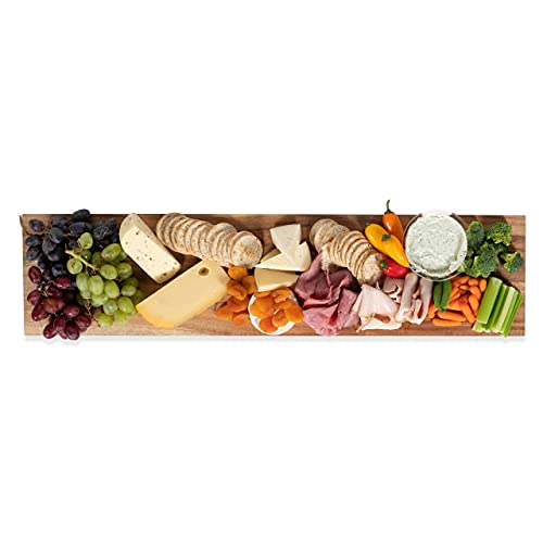 Maggio Charcuterie Board & Wood Cutting Board Wall Mountable and Table Top Kitchen Decor Acacia Wood
