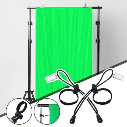 Black Background Clips for Photo Studio Video Backdrop, Multifunctional Muslin Background Clamps, 2 Pieces Photography Backgrounds Clips Holder, Tablecloth Fixing Tool, Wide Leg Pants Tightener