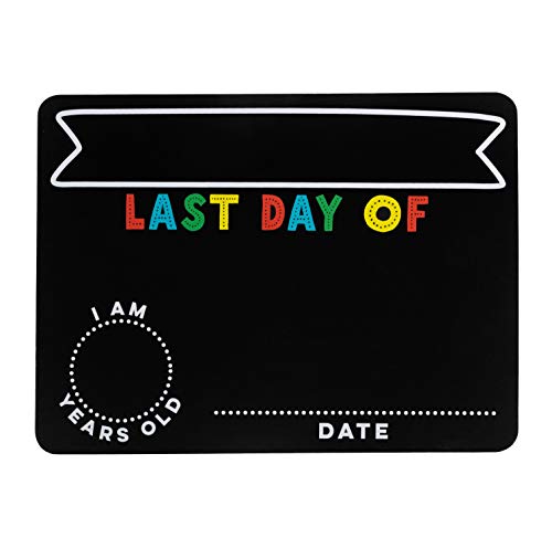 Kate & Milo Reusable Photo Sharing Prop, Back to School Chalkboard Sign to Commemorate The First or Last Day, for Kids, Boys and Girls - style: School Days Chalkboard