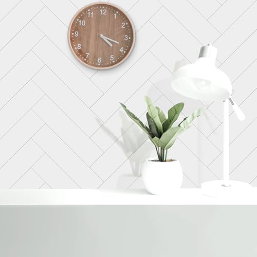 24-Pieces Peel and Stick Tiles for Kitchen Backsplash, New Upgrade Design 12" x 3"SPC Subway Backsplash Tiles, Cream White Premium Finger Tiles (Beige). - color: Beige, size: 10 Sheet