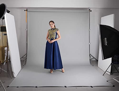 Huamei Seamless Photography Background Paper, Photo Backdrop Paper 8.9 x 36 Feet / 2.72 x 11 Meters, 21 Pursuit Grey (272121) - color: Pursuit Grey, size: 107''x36'
