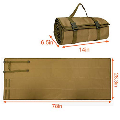 MYDAYS Tactical Roll Up Padded Shooting Mat,Non-Slip Durable Shooting Rest Hunting Accessories,Hunting Mats for Shooters