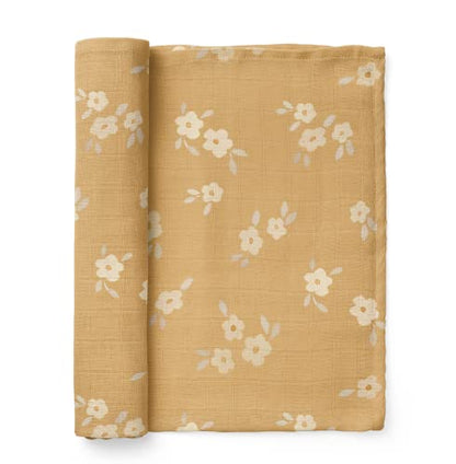 Mini Wander Swaddles for Newborns Muslin Swaddle Blankets - Breathable Soft Gender Neutral Receiving Blanket Baby Essentials | 47 x 47 Cotton - Blankets (Buttercup) - color: Buttercup
