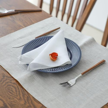 Simple&Opulence Linen Napkins Set of 6 – 100% Pure Linen Napkins for Spring, Easter, Mothers Day,Wedding, Party, Everyday Use Machine Washable and Reusable 14" x 14" White - color: White, size: napkin(14"×14")