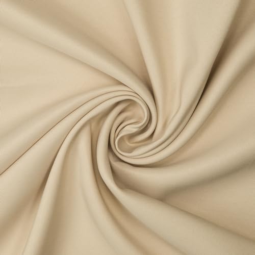 Gee Di Moda Cloth Napkins - 17 x 17 Inch Beige Dinner Napkins - Set of 12 Soft & Absorbent Washable Fabric Cloth Table Napkins with Hemmed Edges for Hotel Restaurant, Holiday Parties & Wedding - color: Beige