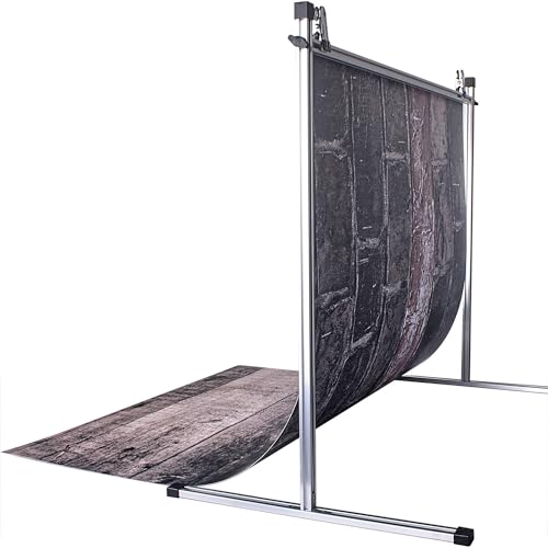 13PCS 26Patterns 39x27inch Product Photography Backdrops with Stand - color: aluminum alloy Stand Blue/Wood/Rust