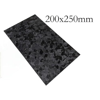 1pc 200x250mm Marble Texture Carbon Fiber Sheet, Glossy Forged Carbon Fiber Plate CFK Board(2.5x200x250mm)
