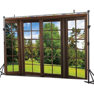 10X8FT Office Backdrop for Video Conference Banner Decoration Window Photo Photography Background Studio Backdrops Props Holiday Party Birthday Party Room DH-85 ﻿ - size: 10X8FT