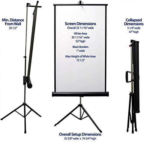 Retractable White Photo ID Backdrop for Passport Photos (Free Standing) - size: 96" W x 120" H