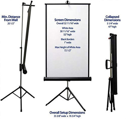 Retractable White Photo ID Backdrop for Passport Photos (Free Standing) - size: 96" W x 120" H