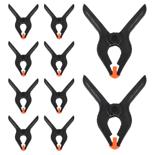 10pcs 4-inch A-frame Spring Clamps Plastic Clips for Woodworking Photography Backdrop Holder Heavy Duty DIY Fixing Clips